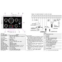มิเตอร์รวมเครื่องวัดอุณหภูมิน้ำสแตนเลสเรือยอชท์เรือประมงชุดเครื่องกำเนิดไฟฟ้าสำหรับเครื่องยนต์