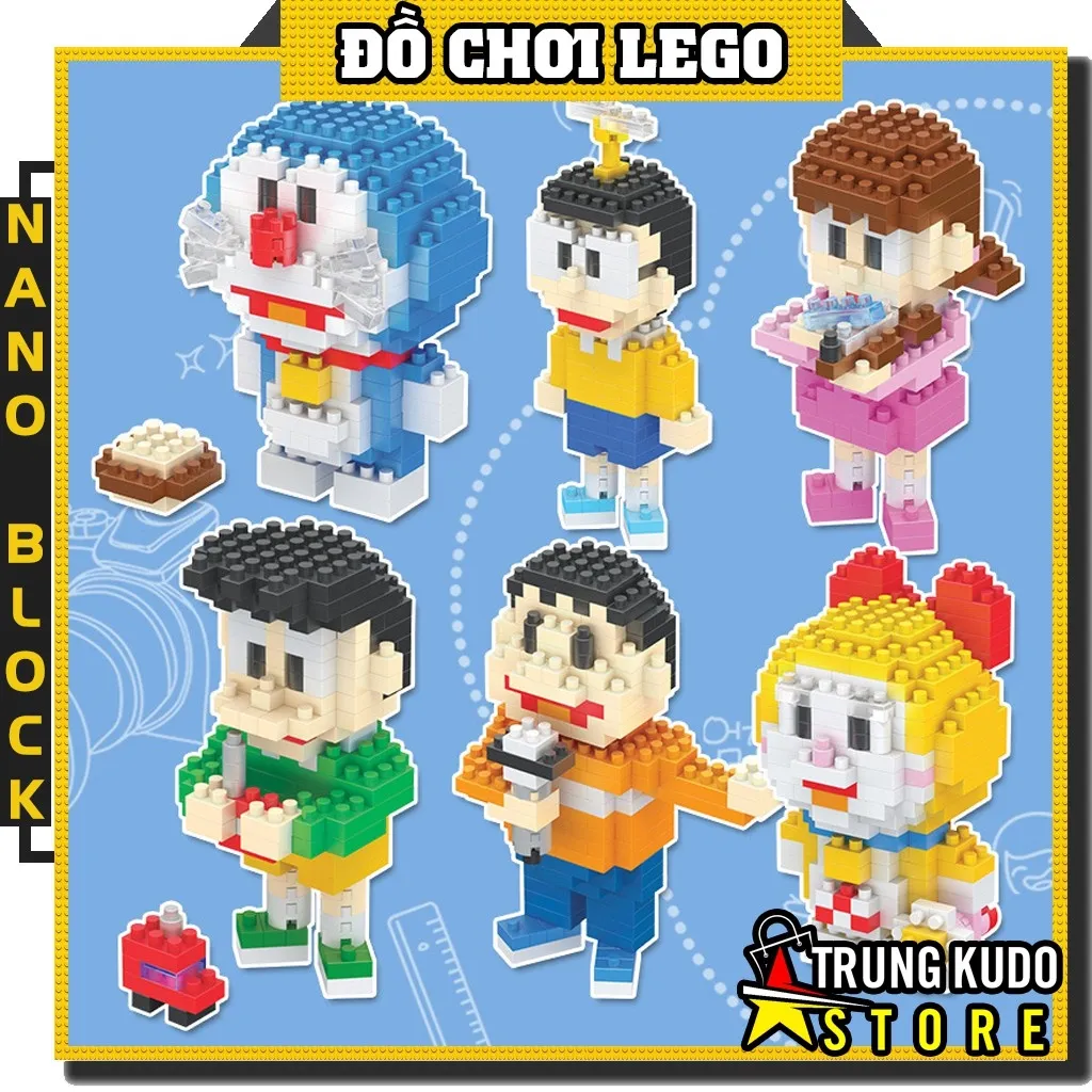 Lego Doremon - Đồ Chơi Xếp Hình Lego Nobita Lego Xuka Lego Doremi Lego  Chaien Và Lego Xeko Dạng Nanoblock | Lazada.Vn