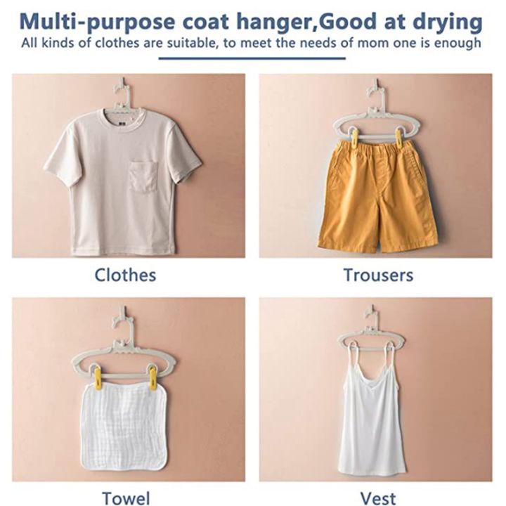 10pcs-baby-hanger-adjustable-kids-hanger-with-10-clips-durable-non-slip-clothes-hanger