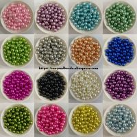 Acrylic Imitation Pearl Round Ball Spacer Beads 4 6 8 10 12MM Pick Size Color For Jewelry Making DIY Hole Size 1.5mm