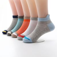 5 Pairs/lot 2022 New Fashion Spring Summer Children Socks Mesh Cotton Boys Socks Girls Socks 2-15 Year Kids Casual Boat Socks