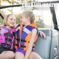 Kids Life Jacket Water Sports Fishing Swimming Boating Life Vest with Whistle  Life Jackets