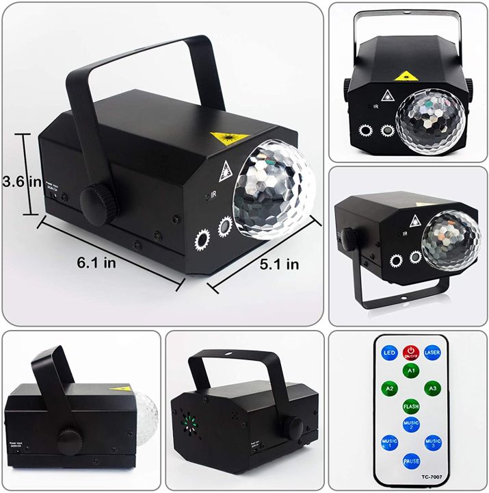 ไฟปาร์ตี้-led-ดิสโก้บ-light-ไฟดิสโก้-ไฟเธค-เลเซอร์-เมจิกบอล-16-in-1-ไฟเลเซอร์เวที-led-rgb-nbsp-ดีเจดิสโก้แสงเวทีนำแสงเลเซอร์พรรคบ้านดิสโก้บอลโคมไฟดิสโก้บ