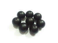 6mm8mm10mm12mm16mm20mm Black Matte Acrylic Pearl Beads For Chunky Kids NecklaceDIYHand Made