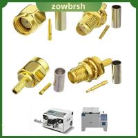 ZOWBRSH RG316 RG174 LMR100 ขั้วต่อ COAXIAL RF จีบแบบจีบ อาร์พี ขั้วต่อ SMA ตัวผู้และตัวเมีย สายเคเบิล ทนทานต่อการใช้งาน ปลั๊กตัวผู้ SMA