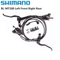 ✓✱❀ Shimano ชุดดิสก์เบรกไฮดรอลิค ด้านหน้า และด้านหลัง ซ้าย และขวา สําหรับจักรยานเสือภูเขาไฟฟ้า MT200 BL BR MTB