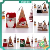 OKDEALS Fashion Winter Warm Xmas Gifts Deer Santa 3D Animal Christmas Socks Coral fleece Gift Sox with Box