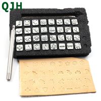 32 Metal Stamp Punch Set Tool Leather Carving Stamp Tool DIY Leather Craft Printing Punch Stamp Seal Tool