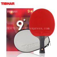 TIBHAR 9 Star ตารางไม้เทนนิส Superior Sticky ยางคาร์บอนใบมีดปิงปองแร็กเก็ตสิว-In Pingpong Paddle Bat