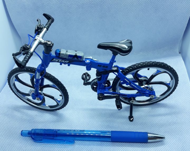 mountain-bike-bike-die-cast-model-สีน้ำเงิน