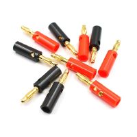 100pcs Screw Banana Plugs Audio Speaker Cable Wire Lead Pin Banana Connectors Gold Plated Adapter 4mm Black Red Special offer