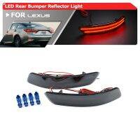 2x Smoked Rear Led Bumper Reflector Tail Brake Stop Light For Lexus ES300h ES350 GS200t GS300 GS350 GS450h GS F