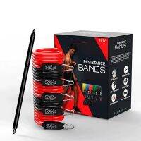 11 Set Fitness Latex Resistance Bands Bodhi Pull Rod Fitness Rubber Bands Training Yoga Pull Rope Gym Equipment Elastic Bands Exercise Bands