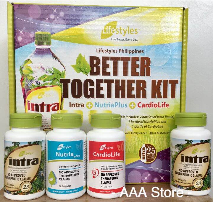 intra® Food Supplement Concentrate 64 Capsules (2 bottles) + 1