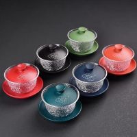 Gaiwan Tureen แก้วทนความร้อนอุปกรณ์เสริมสำหรับดื่มชา