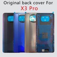 100% ของแท้สำหรับฝาหลังแบตเตอรี่ POCO X3 Pro ฝาหลังสำหรับ X3pro Poco อะไหล่ฝาครอบด้านหลัง