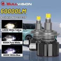 Bullvision LED H11 60000LM 360 CSP H7 H1 H8 HB3 9005 9006 HB4 9012 HIR2 H9 4300K 6000K 8000K 260W Wireless Mini Diode Low Beam Bulbs  LEDs  HIDs