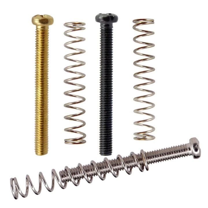 cw-tooyful-pack-of-8-metal-humbucker-coil-pickup-frame-screws-springs-3mm-for-electric-parts