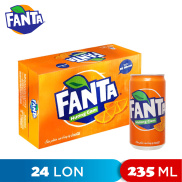 THÙNG 24 LON NƯỚC NGỌT HƯƠNG CAM FANTA 235ML