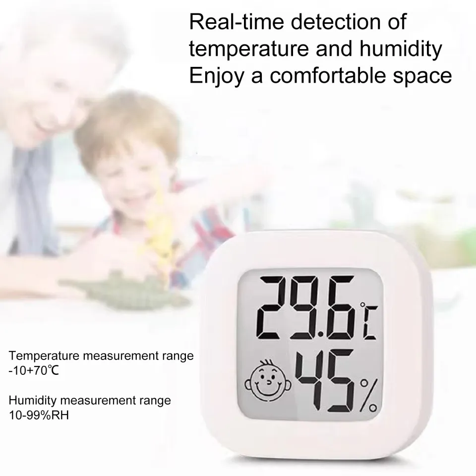 LCD Digital Thermometer Hygrometer Indoor Room Electronic Temperature  Humidity Meter Sensor Gauge Weather Station For Home