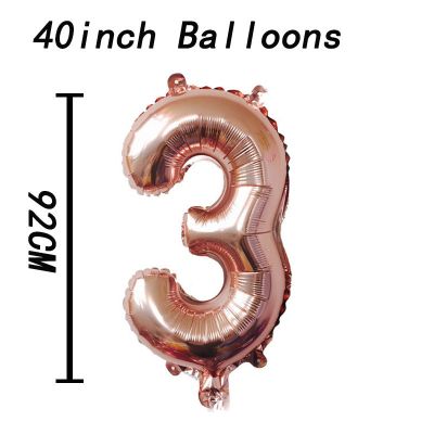 บอลลูนลูกโป่งรูปหมายเลขเงินดิจิตอล2 16 32 40นิ้วดูแลในวันเกิดอุปกรณ์ตกแต่งปาร์ตี้งานแต่งงานอุปกรณ์อาบน้ำเด็ก