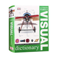 Visual Dictionary English original visual art encyclopedia Dictionary English Dictionary childrens English teaching aids learning materials original reference books primary school students counseling composition books