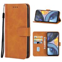 SmartPhonemall For Motorola Moto G22 / Moto E32s Leather Phone Case(Brown)