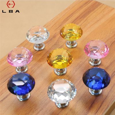 【CW】 LBA Fashion Colorful Door Handles Diameter 30mm Cabinet Closet Drawer Knobs Wine Cupboard Wardrobe Pulls