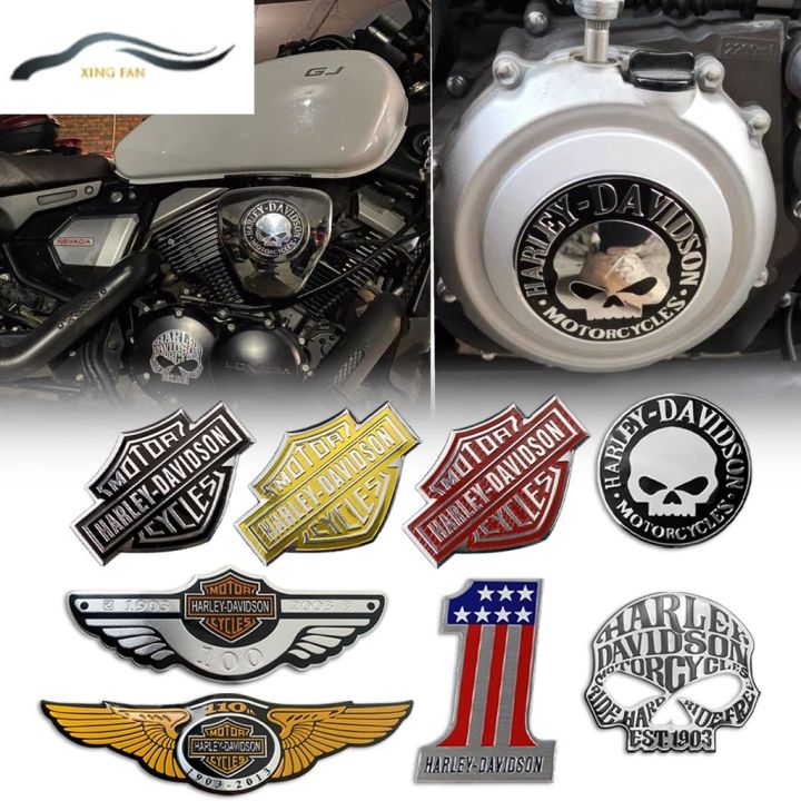 HARLEY DAVIDSON PLATE ALUMINUM EMBLEM LOGO HIGH QUALITY BADGE STICKER