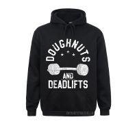 Doughnuts And Deadlifts Funny Donut Workout Warm Design Labor Day Hoodies Clothes 2021 Long Sleeve Men Sweatshirts Size Xxs-4Xl