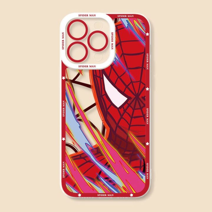 marvel-spider-man-case-for-samsung-galaxy-s23-s22-ultra-s21-s20-fe-s10-plus-note-20-10-9-a32-a52s-a52-a72-soft-silicone-cover-phone-cases