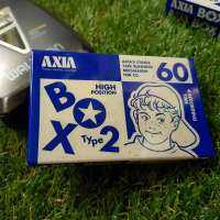 เทปคาสเซ็ทม้วนเปล่า AXIA BOX 2 60 นาที Type II Chrom  Blank Audio Cassettes Japan 1995 (RARE) ของใหม่ซีล