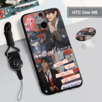 สำหรับ HTC One M8/M9/U PLAY/U Ultra/U11เคสซิลิโคนอ่อนนุ่มพร้อมแหวนและเชือก