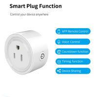 Monitor Timer Outlet 16A ZigbeeWiFi Smart Life Wireless Plug US Adaptor Remote Voice Control Schedule APP for Alexa Google Home