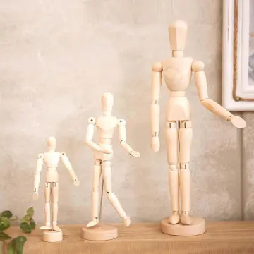 Wooden Mannequin Hand Art Model Home Decor Bookshelf Ornaments Human Artist  Figurines Limbs Movable Drawing Sketch Figure Doll