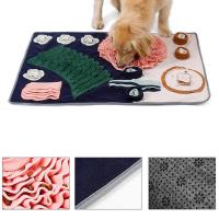 สัตว์เลี้ยงสำหรับสุนัข Interactive Feed Game Dog Puzzle Toys Enrichment Slow Eating Mat Colorful Nosework Feeding Mats