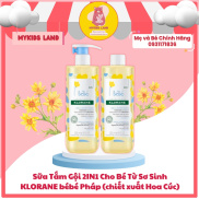 Sữa Tắm Gội 2IN1 Cho Bé Từ Sơ Sinh KLORANE bébé Pháp Chiết Xuất Từ Hoa Cúc