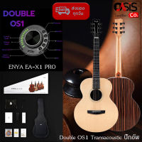 (Gift set+ขาตั้งกีต้าร์) กีต้าร์โปร่งไฟฟ้า enya EA-X1 Pro EQ OS1 กีตาร์โปร่งไฟฟ้า Tranacoustics Enya EA-X1 PRO