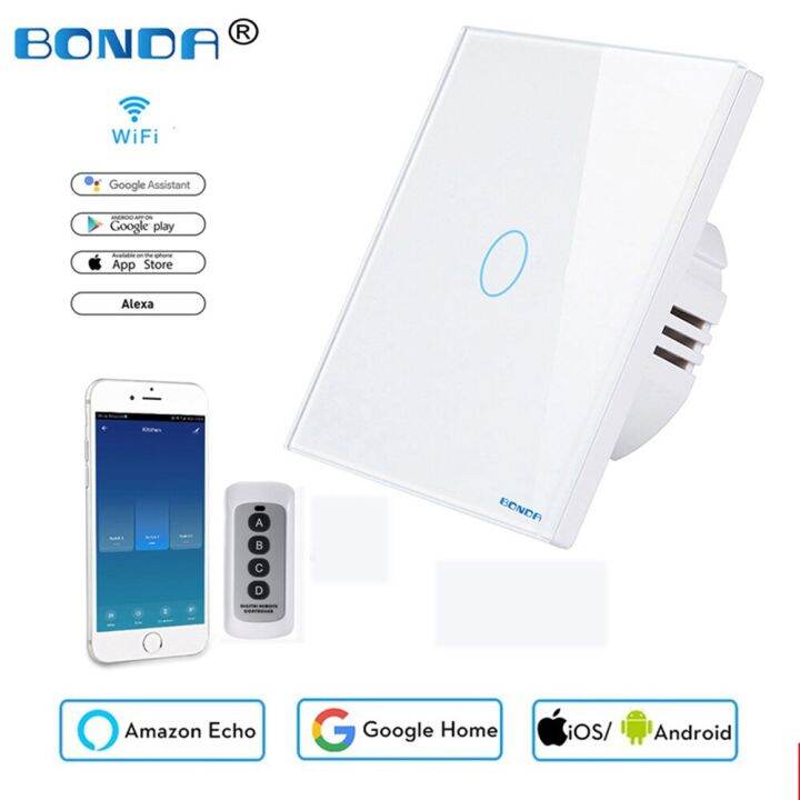 support-cod-bonda-อะแดปเตอร์-wifi-กราฟฟิตีมาตรฐาน-eu-smart-สวิตช์สัมผัส-rf-alexa-ควบคุมด้วยเสียง110v250v-ผนังอัจฉริยะควบคุมด้วยรีโมทคอนโทรล