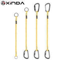 Xinda Rock Climbing Anti-Loss เชือกสลิงยืดหยุ่นสูงเครื่องมือ Anti-Fall Retractable เชือกแขวนหัวเข็มขัด Miss Rope