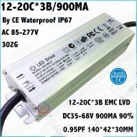 2ชิ้นโดย CE IP67กันน้ำ PF 60W AC85-277V 12-20Cx3b ไดรเวอร์ LED 900MA DC35-68V คงที่สำหรับ Gratis Ongkir สปอตไลท์ไฟ LED