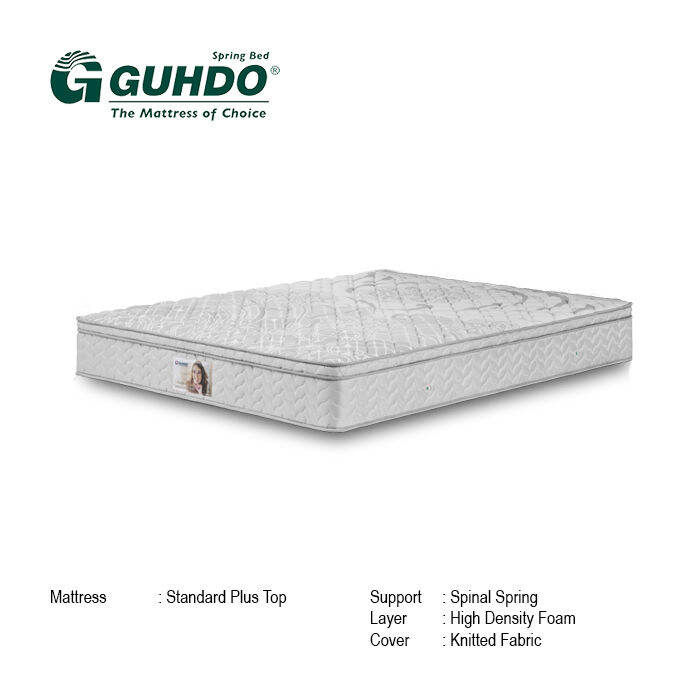 Kasur Guhdo Springbed Standard Plushtop Size 90 X 200 Gray Khusus
