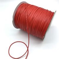 0.5mm 0.8mm 1mm 1.5mm 2mm Red Waxed Cotton Cord Waxed Thread Cord String Strap Necklace Rope For Jewelry Making