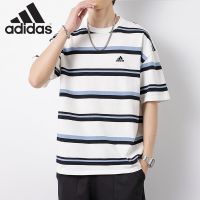 ✺☬ [ขายดี พร้อมส่ง] Adidas เสื้อยืดลําลอง ผ้าฝ้าย 100 แขนสั้น คอกลม พิมพ์ลาย ทรงหลวม ใส่สบาย คุณภาพสูง สําหรับผู้ชาย