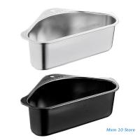 Stainless Steel Sink Strainer Basket Kitchen Triangular Sink Filter Organizer for Soap Dishwashing Sponge Food Catcher