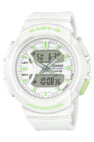 Casio Baby-G นาฬิกาข้อมือผู้หญิง สายเรซิ่น รุ่น BGA-240,BGA-240-7A2 - สีขาว