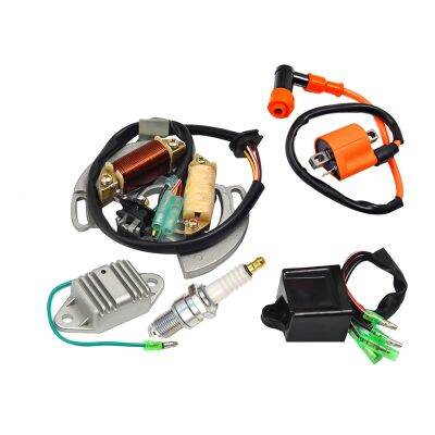 Ignition Coil Spark Plug Box Voltage Regulator Rectifier &amp; Stator Kit for YFS200 97-01