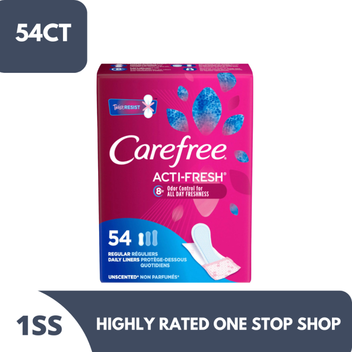 Carefree ActiFresh Daily Liners Regular 54CT Lazada PH