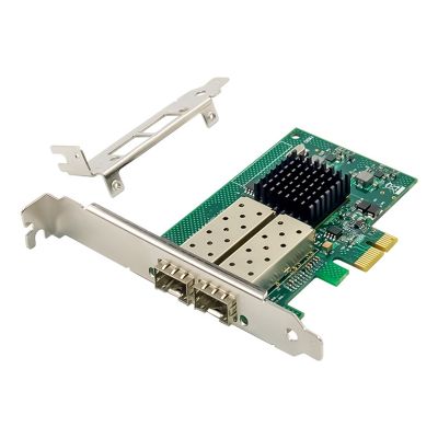 82576EB PCI-E X1 Gigabit Server Network Card Dual-Port SFP Fiber Network Card E1G42EF Fiber Network Card