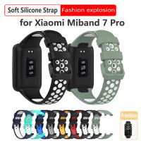 สายรัดซิลิโคนอ่อนสำหรับ Miband 7 Pro สายรัดข้อมือสำรองกันน้ำระบายอากาศสำหรับ Xiaomi Miband 7 Pro